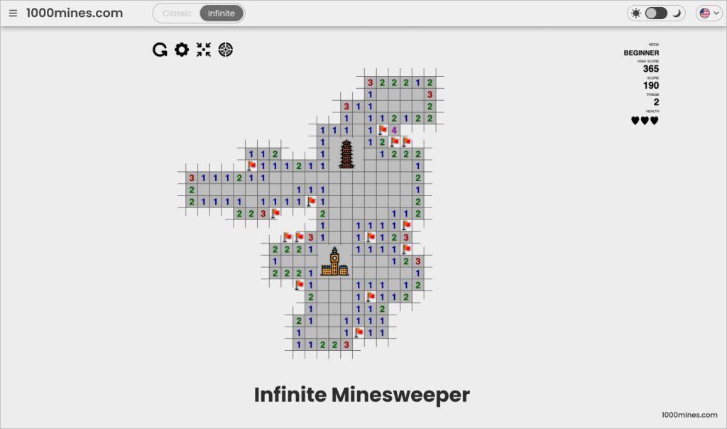 Infinite Minesweeper
