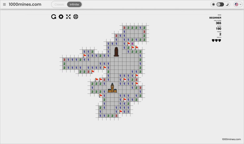 Infinite Minesweeper screenshot